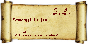 Somogyi Lujza névjegykártya